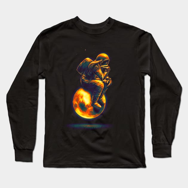 The Space Thinker Long Sleeve T-Shirt by nicebleed